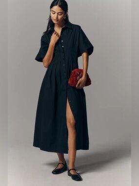 Anthropologie The Tobie Shirt Dress by Exquise